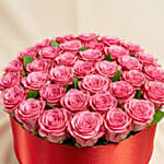 Valentine's Day Pink Rose Box