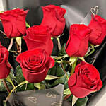 Love 9 Red Roses Bouquet