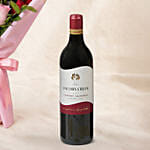 Love Expresssion Roses Bouquets and Wine