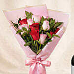 Love Expresssion Roses Bouquets and Wine