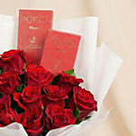 12 Roses and Chocolates Bouquet