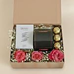 Valentine Gift Box For Her with Perfume, Watch & Chocolates