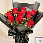 Love 9 Roses Bouquet and Titan Sheer 100 ML for Her
