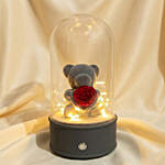 Bluetooth Speaker Preserve Rose Teddy Dome