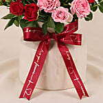Spray Roses in Premium Ceramic Vase Romantic Gift