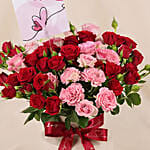 Spray Roses in Premium Ceramic Vase Romantic Gift