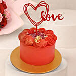 Valentine Special Roses Bouquet and Cake