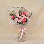 Roses and Carnation Blush Bouquet