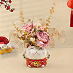 Prosperity Lucky Cat Lunar New Year Blooms