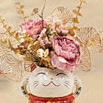 Prosperity Lucky Cat Lunar New Year Blooms