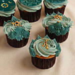 Festive Hari Raya Vanilla & Chocolate Cupcake