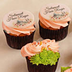 Hari Raya Special Chocolate and Vanilla Cupcakes