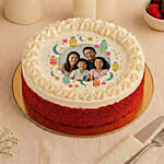 Selamat Hari Raya Red Velvet Photo Cake