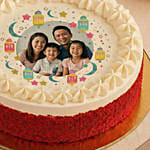 Selamat Hari Raya Red Velvet Photo Cake