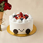 Smiley Mini Jelly Cat Bouquet and Cake