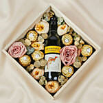 Mini Chardonnay with Flowers and Rocher