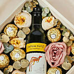 Mini Chardonnay with Flowers and Rocher