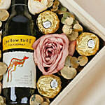 Mini Chardonnay with Flowers and Rocher