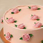 Blush Rose Chocolate Fudge Cake