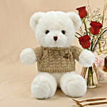 Birthday Surprise Combo with Roses, Cake, Teddy & Balloons