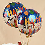 Birthday Surprise Combo with Roses, Cake, Teddy & Balloons