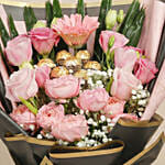 Mixed Flowers & Chocolates Bouquet