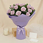 Bunch Of 20 Purple Roses