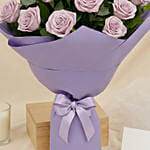 Bunch Of 20 Purple Roses