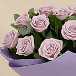 Bunch Of 20 Purple Roses
