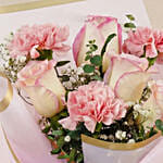 Flowers and Cupcakes Combo – Pink Blooms & Vanilla Treats