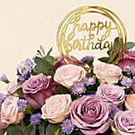 Birthday Flowers Box Arrangement