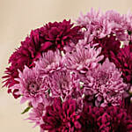 Radiant Purple Chrysanthemum Vase Arrangement for Her