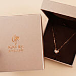 KOOHEJI Diamond Heart Gold Necklace & Roses