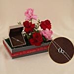 KOOHEJI Diamond Bracelet with Roses