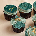 Festive Hari Raya Vanilla & Chocolate Cupcake