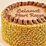 Selamat Hari Raya Pistachio Kunafa Chocolate Cake