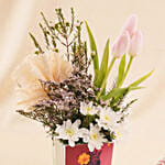 Women’s Day Graceful Blooms n Cake Combo