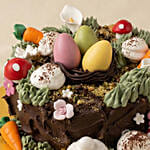 Easter Garden Chocolate Fudge Cake