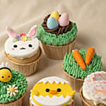 Easter Garden Vanilla Cupcakes Box of 6