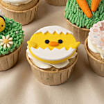 Easter Garden Vanilla Cupcakes Box of 6