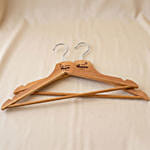Personalised Engraved Wooden Wedding Hanger Set