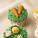 Easter Garden Vanilla Cupcakes Box of 4
