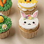 Easter Garden Vanilla Cupcakes Box of 4