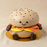 Amuseable Burger Jellycat Theme Cake