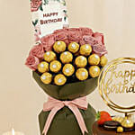 Birthday Celebration - Roses Rochers Cake & Wine