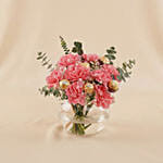 Pink Carnation & Ferrero Rocher Vase Arrangement