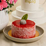 Mesmerised Pink Flowers with Cake