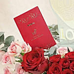 Love Valentine Roses with Chocolate Gift Box & LED Lamp