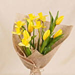 Daffodils with Tulips Birthday Flower Hand Bouquet