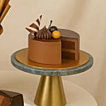 Sunflower Bouquet and Chocolate Cake